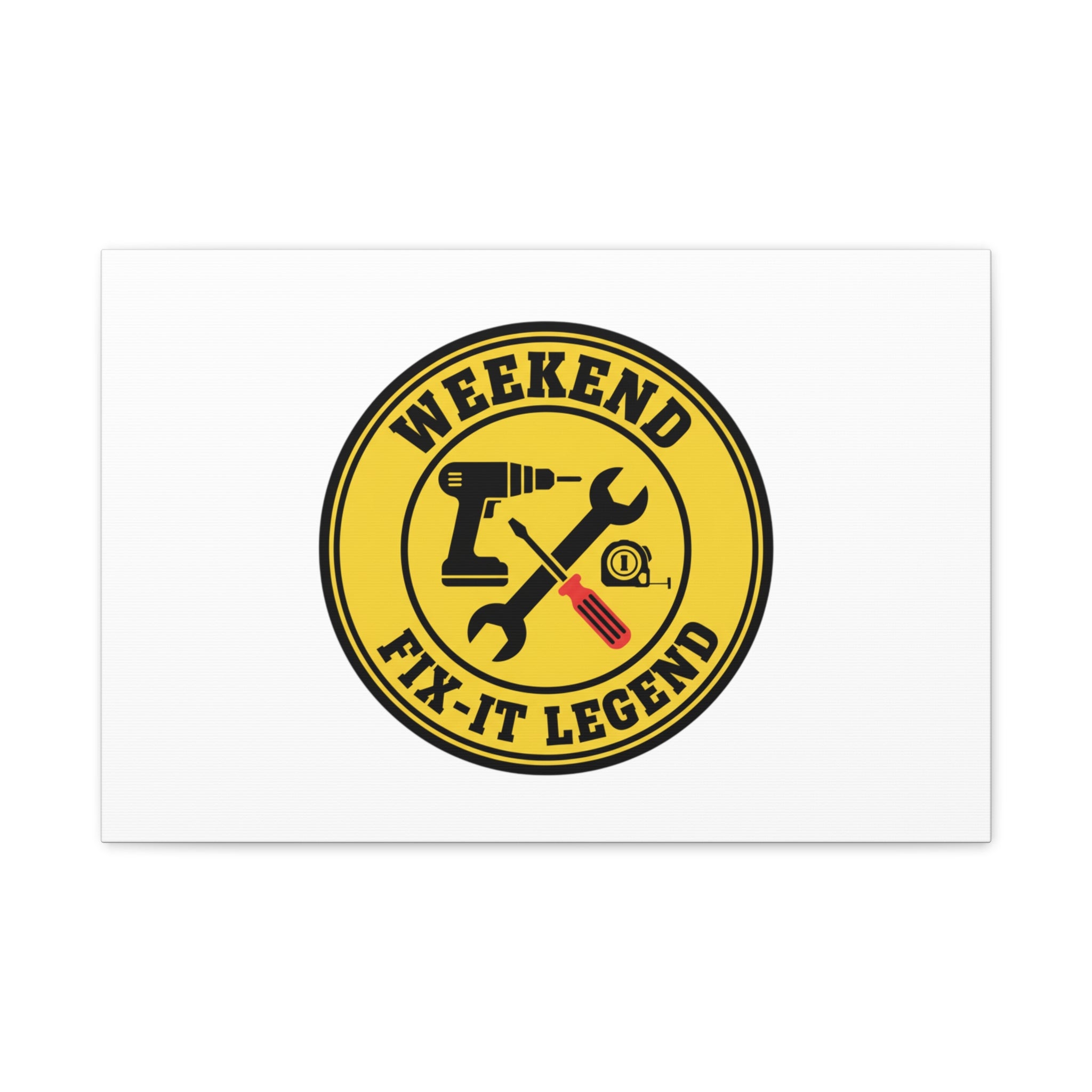 Weekend Fix-It Legend Canvas | DIY maker graphic, workshop tools