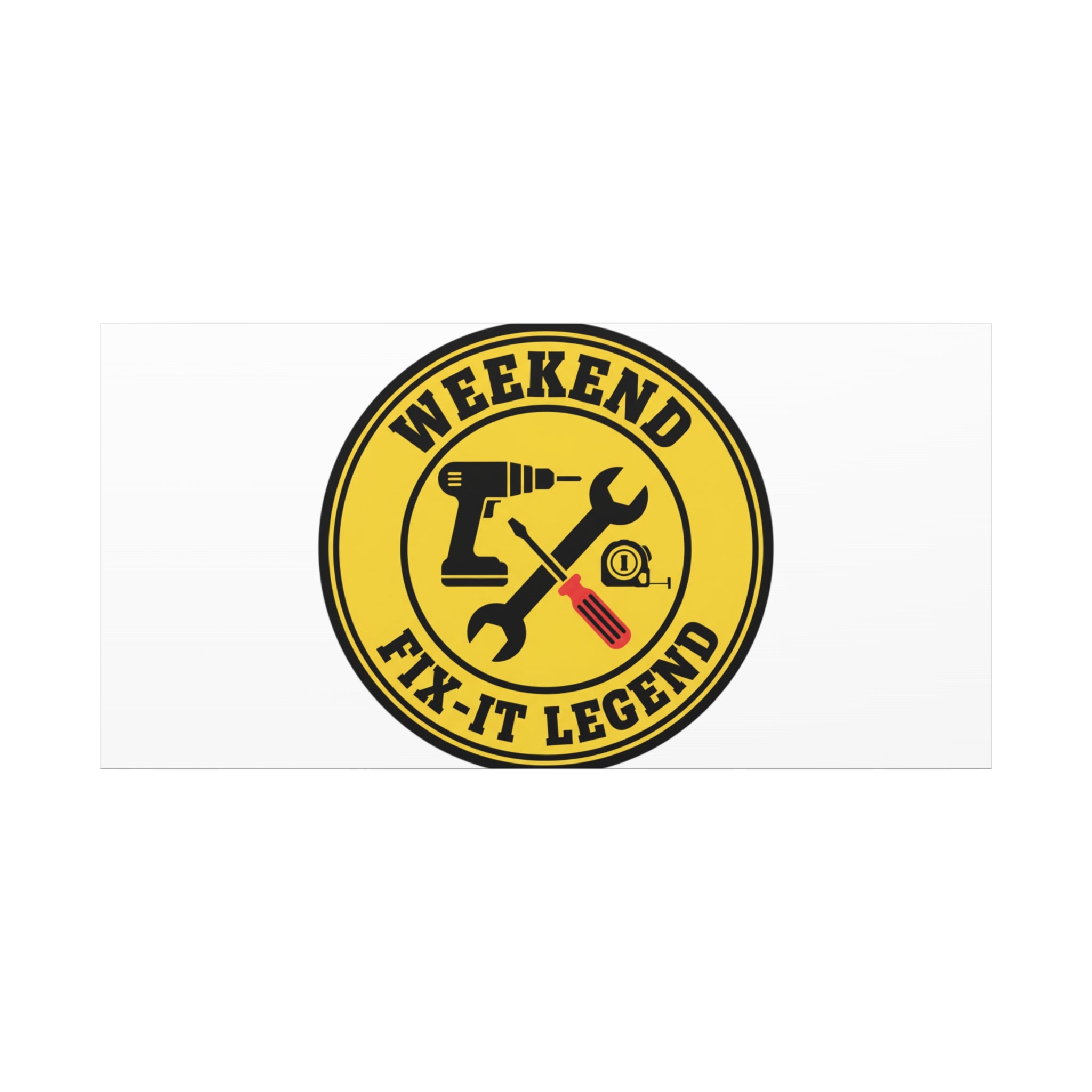Weekend Fix-It Legend Canvas | DIY maker graphic, workshop tools