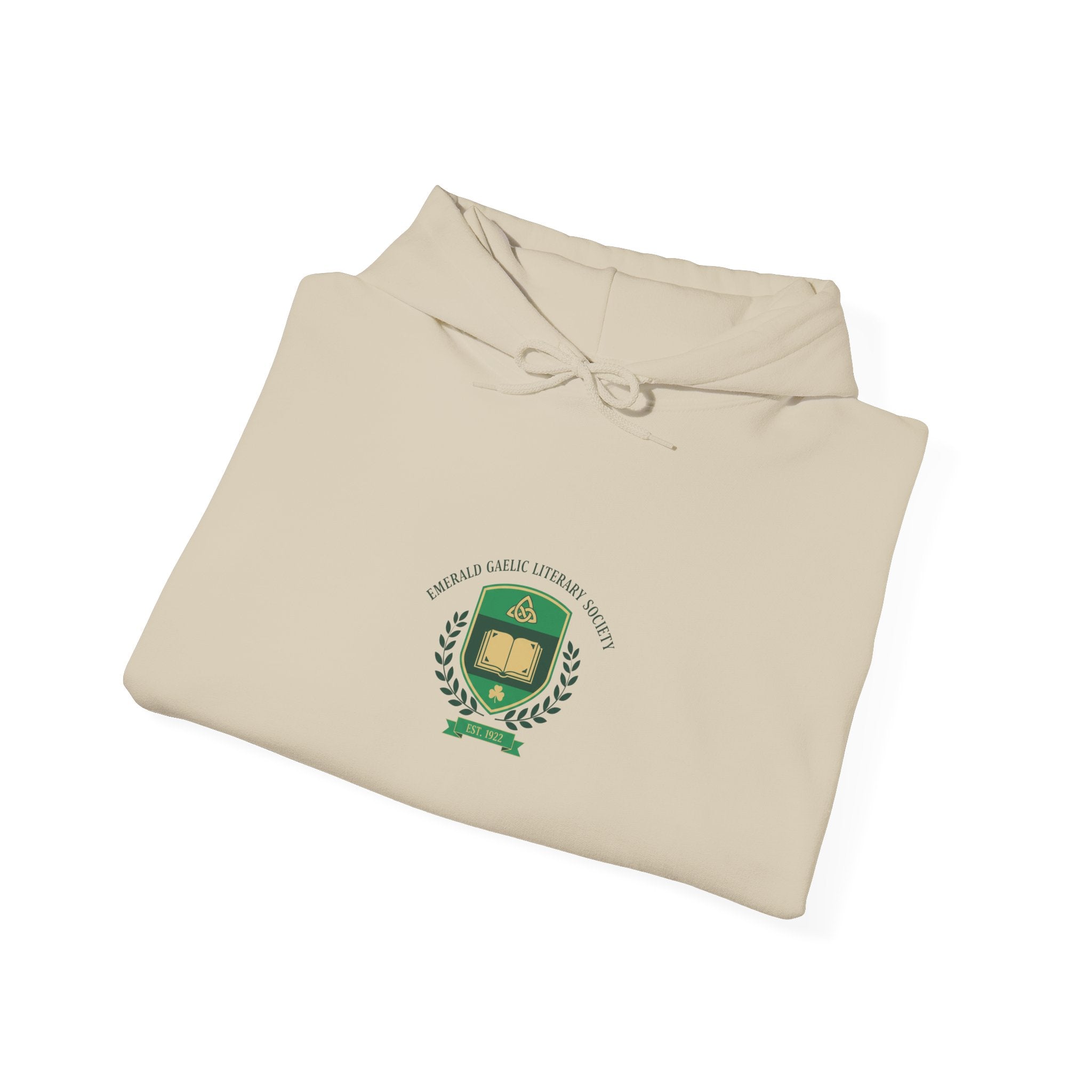 Celtic Crest Gaelic Library Hoodie | Irish Heritage Logo, Celtic Knot