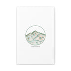 Topographic Contour Line Mountain Canvas, topographic map print | terrain poster