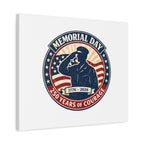Memorial Day USA 250 Canvas, 1776–2026 Vintage Distressed Patriotic Print