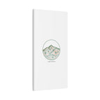 Topographic Contour Line Mountain Canvas, topographic map print | terrain poster