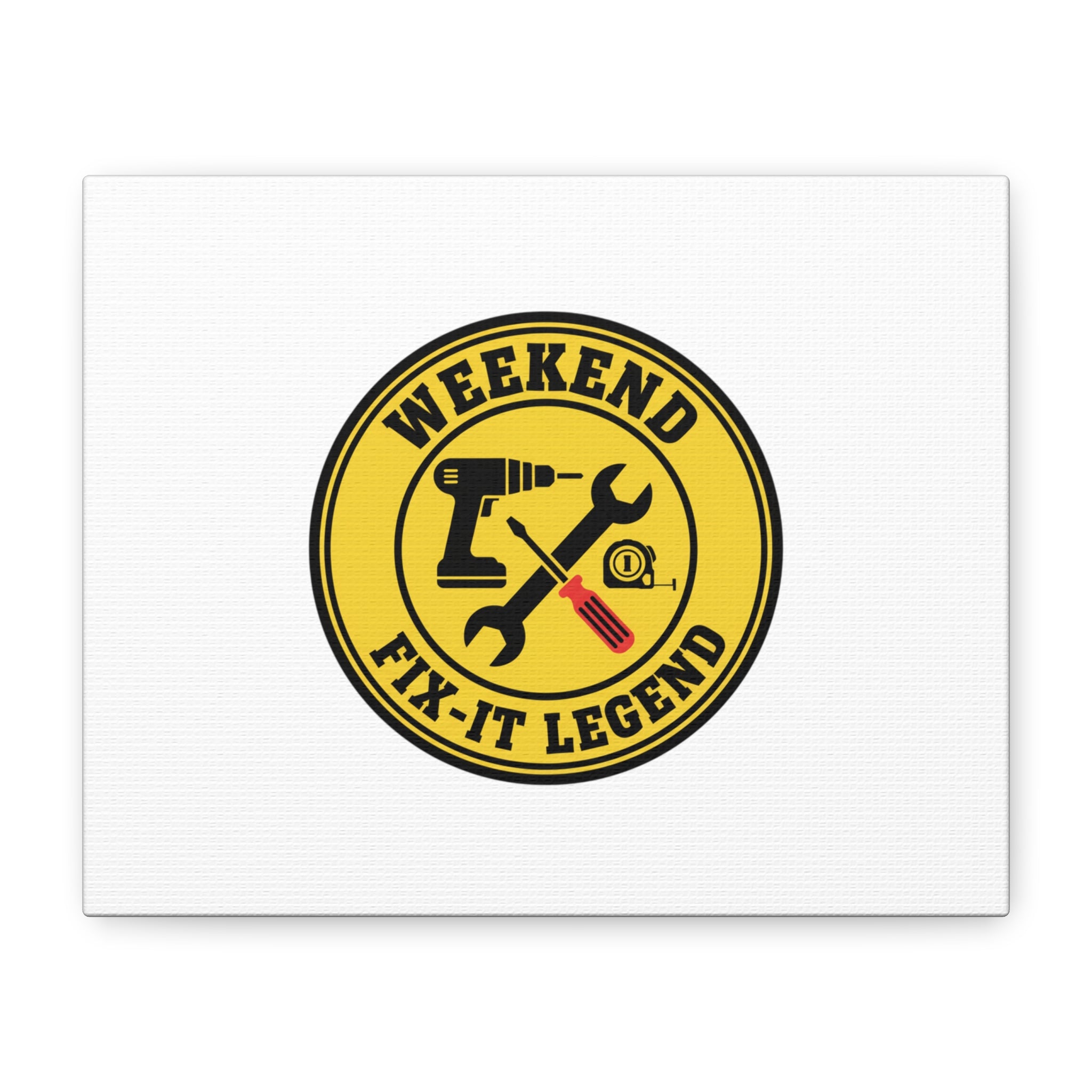 Weekend Fix-It Legend Canvas | DIY maker graphic, workshop tools