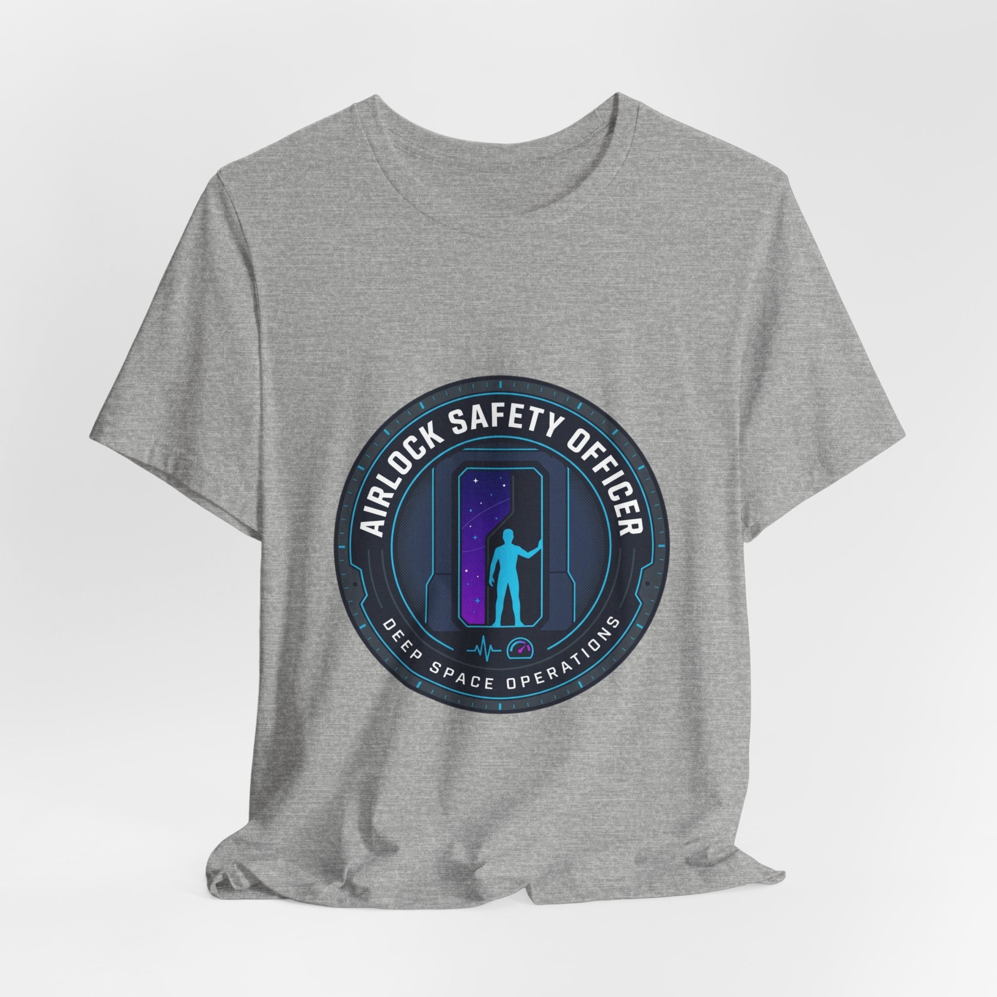Airlock Safety Officer Tee | mission patch, hard sci-fi space survival