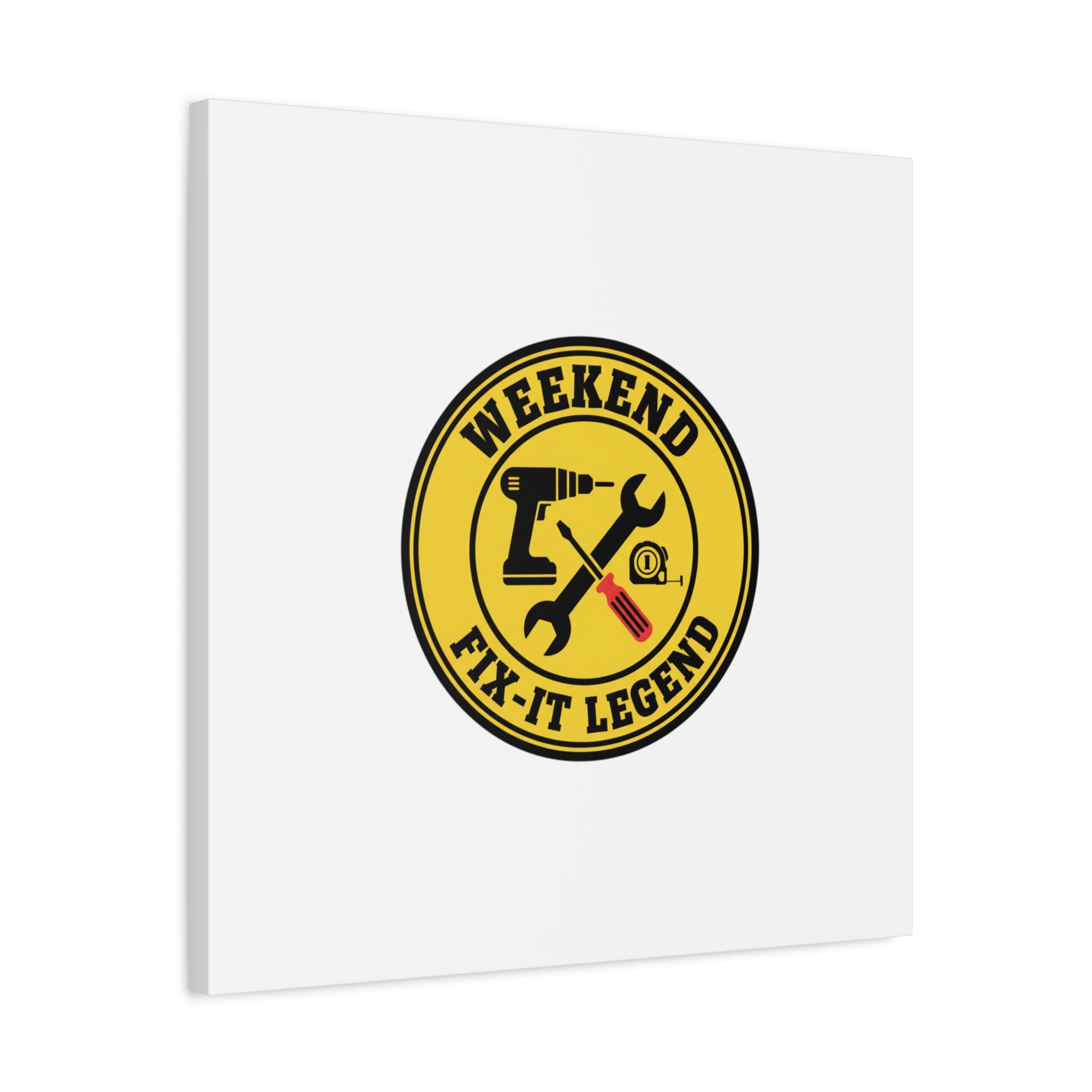 Weekend Fix-It Legend Canvas | DIY maker graphic, workshop tools