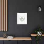 Topographic Contour Line Mountain Canvas, topographic map print | terrain poster