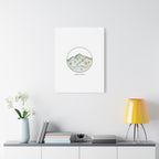 Topographic Contour Line Mountain Canvas, topographic map print | terrain poster