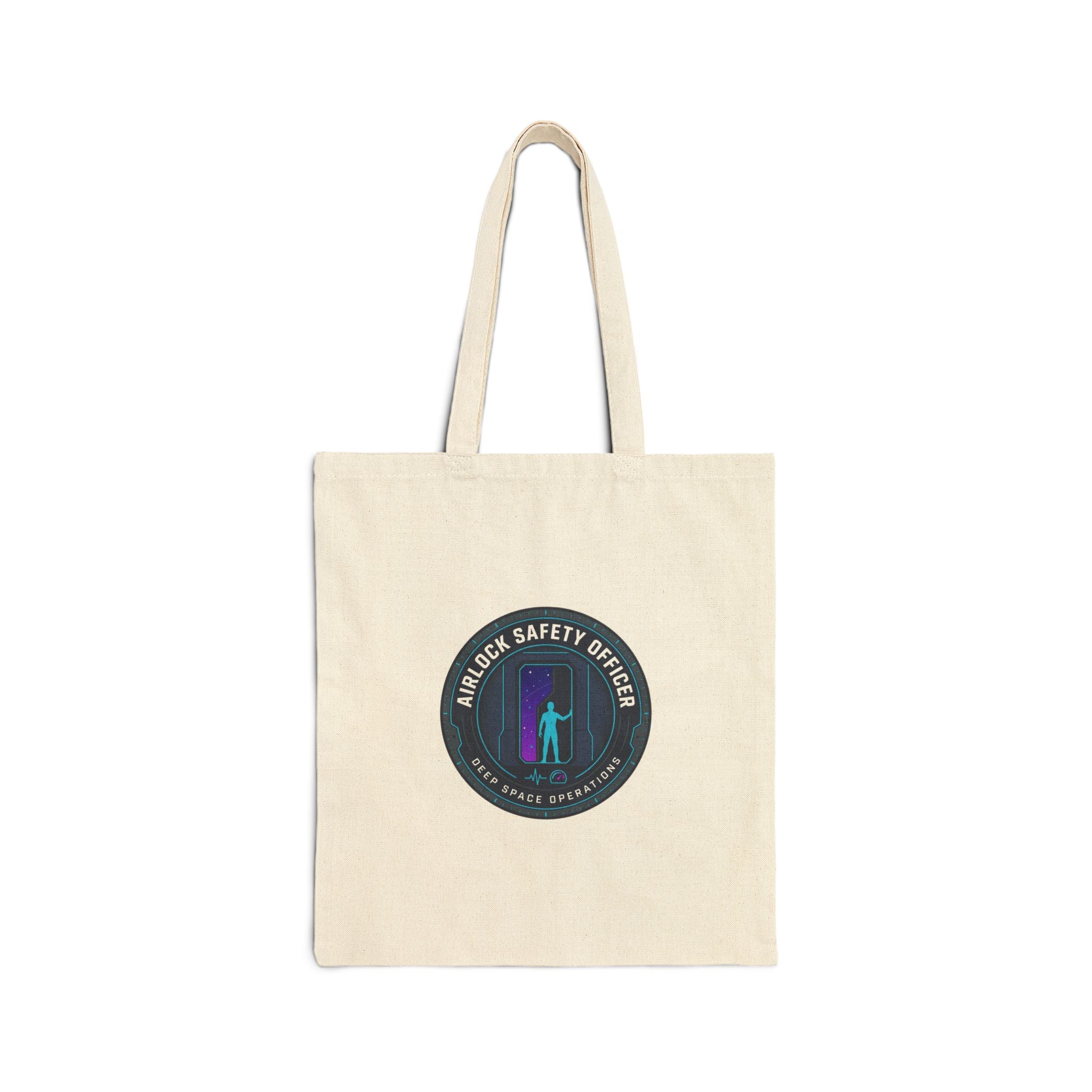 Airlock Safety Officer Tote | space survival mission patch, hard sci‑fi fandom