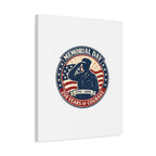 Memorial Day USA 250 Canvas, 1776–2026 Vintage Distressed Patriotic Print