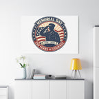 Memorial Day USA 250 Canvas, 1776–2026 Vintage Distressed Patriotic Print
