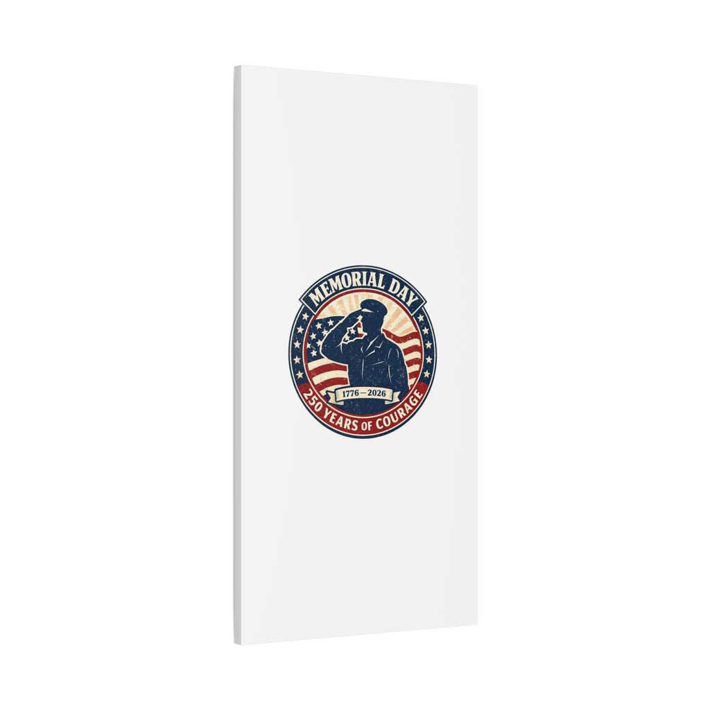 Memorial Day USA 250 Canvas, 1776–2026 Vintage Distressed Patriotic Print