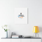 Running on Coffee, Emails & Cortisol Canvas | stress meme, burnout decor