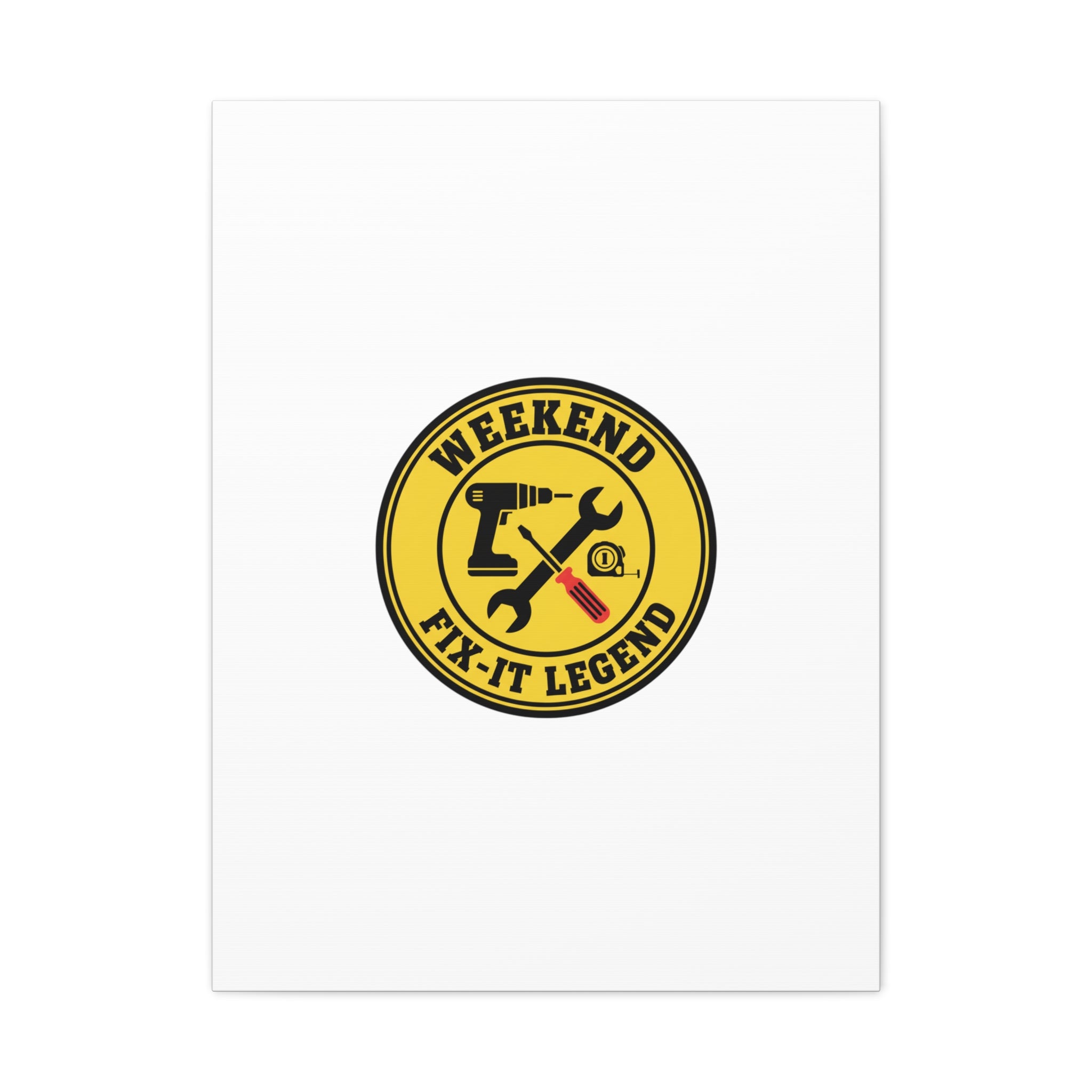 Weekend Fix-It Legend Canvas | DIY maker graphic, workshop tools