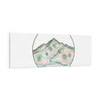 Topographic Contour Line Mountain Canvas, topographic map print | terrain poster