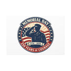 Memorial Day USA 250 Canvas, 1776–2026 Vintage Distressed Patriotic Print