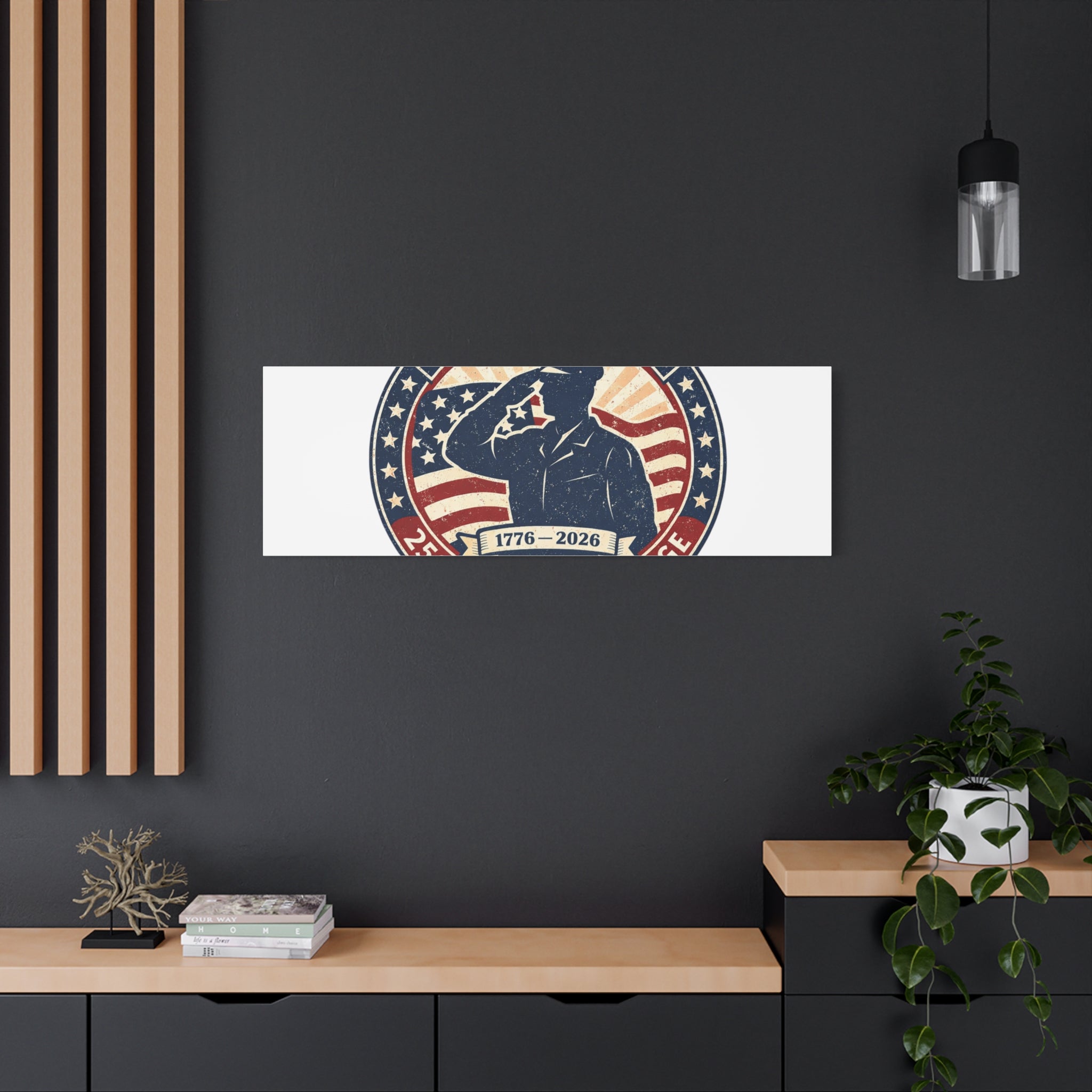 Memorial Day USA 250 Canvas, 1776–2026 Vintage Distressed Patriotic Print