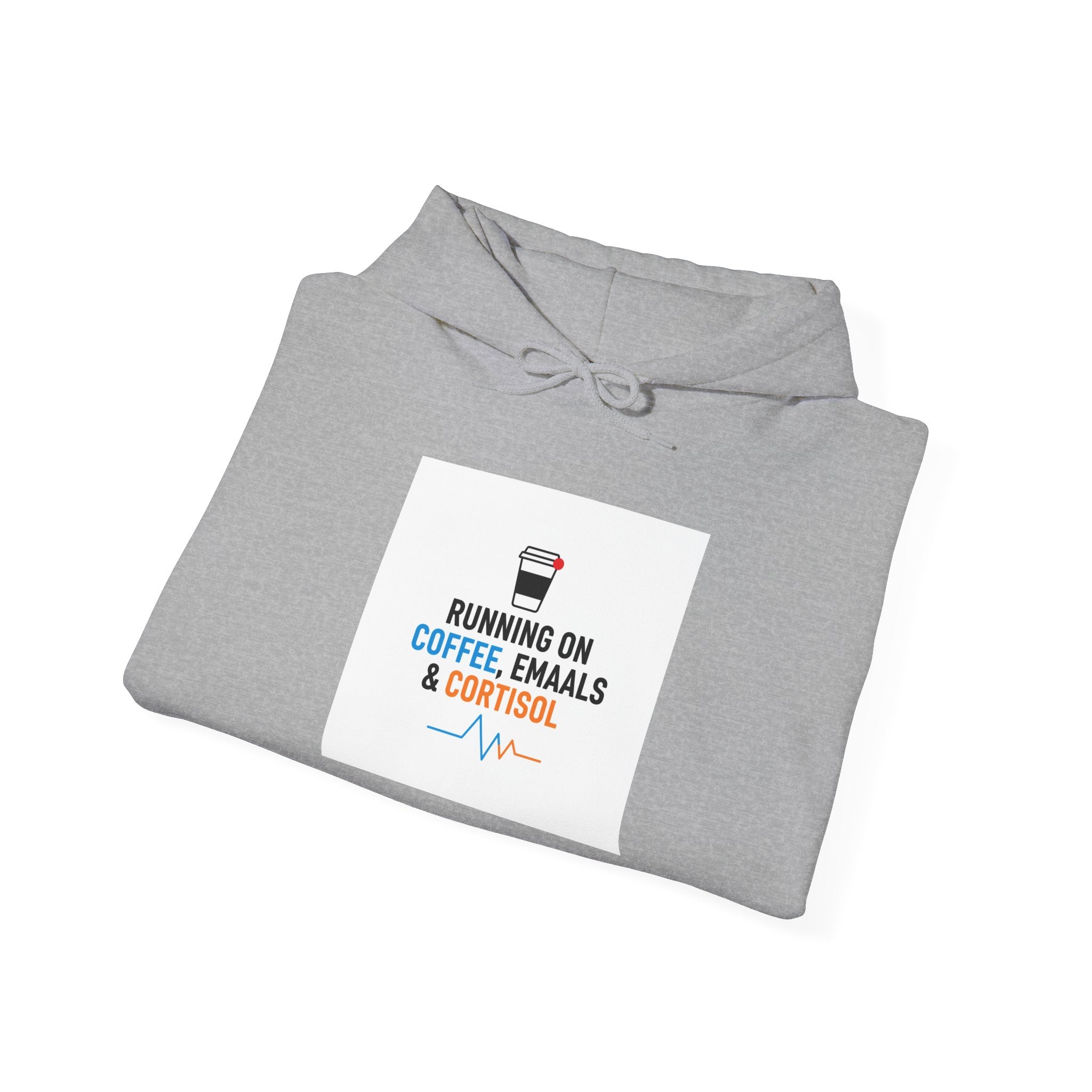 Running on Coffee, Emails & Cortisol Hoodie | cortisol shirt, stress meme