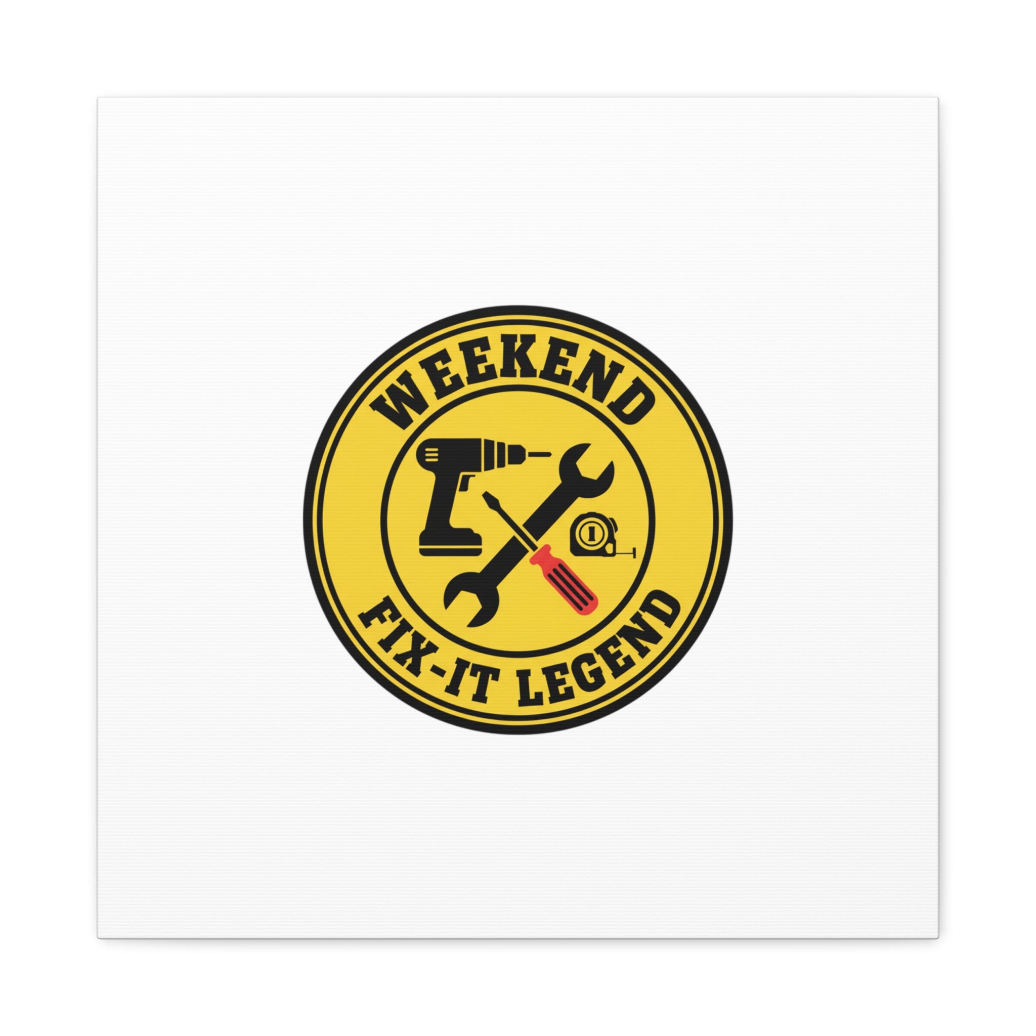 Weekend Fix-It Legend Canvas | DIY maker graphic, workshop tools