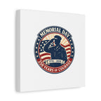 Memorial Day USA 250 Canvas, 1776–2026 Vintage Distressed Patriotic Print