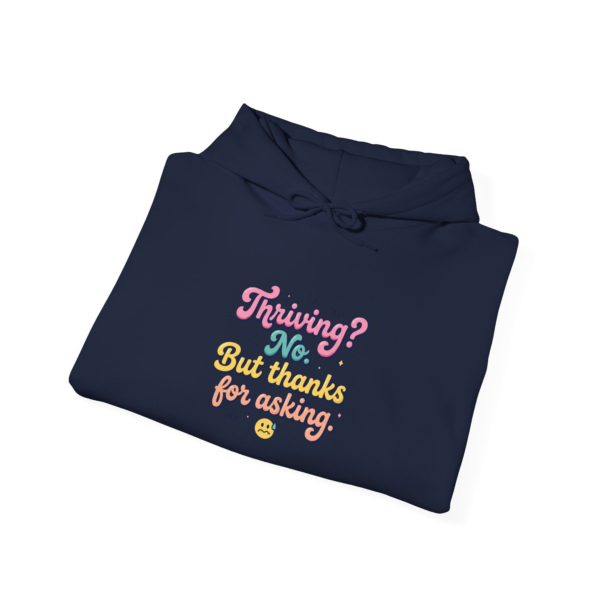 Anxious But Functioning Hoodie | mental health humor, retro wavy text