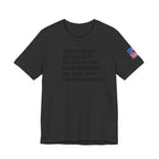 T-Shirt — "what part of: locate, close with, and destroy do you not understand?" Minimalist Text Tee