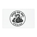 Car Magnet — "Step on Me, It'll Be Fun" Coiled Snake Decal