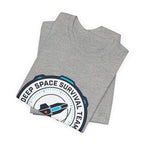 Deep Space Survival Team Tee | mission patch, hard sci‑fi exploration