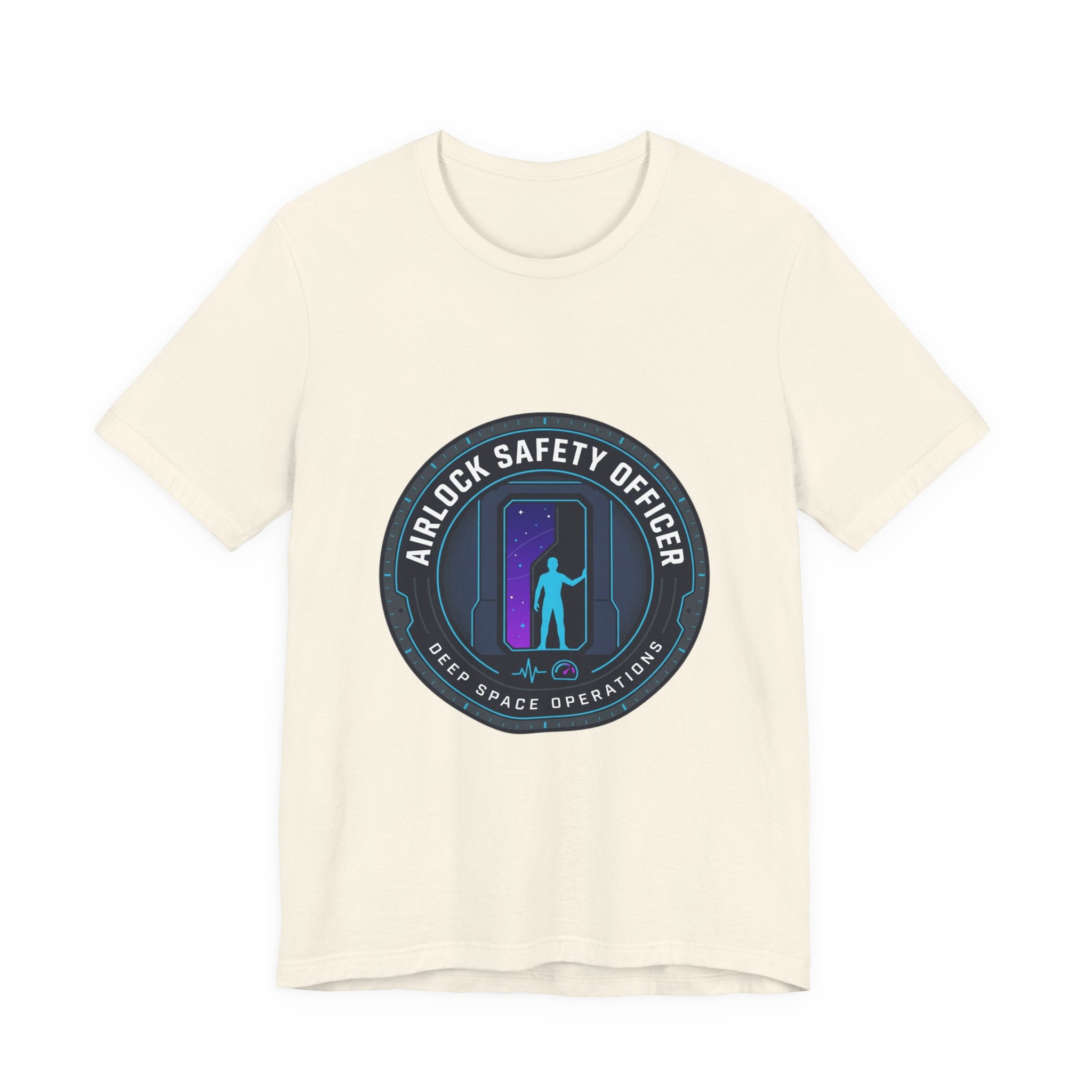 Airlock Safety Officer Tee | mission patch, hard sci-fi space survival