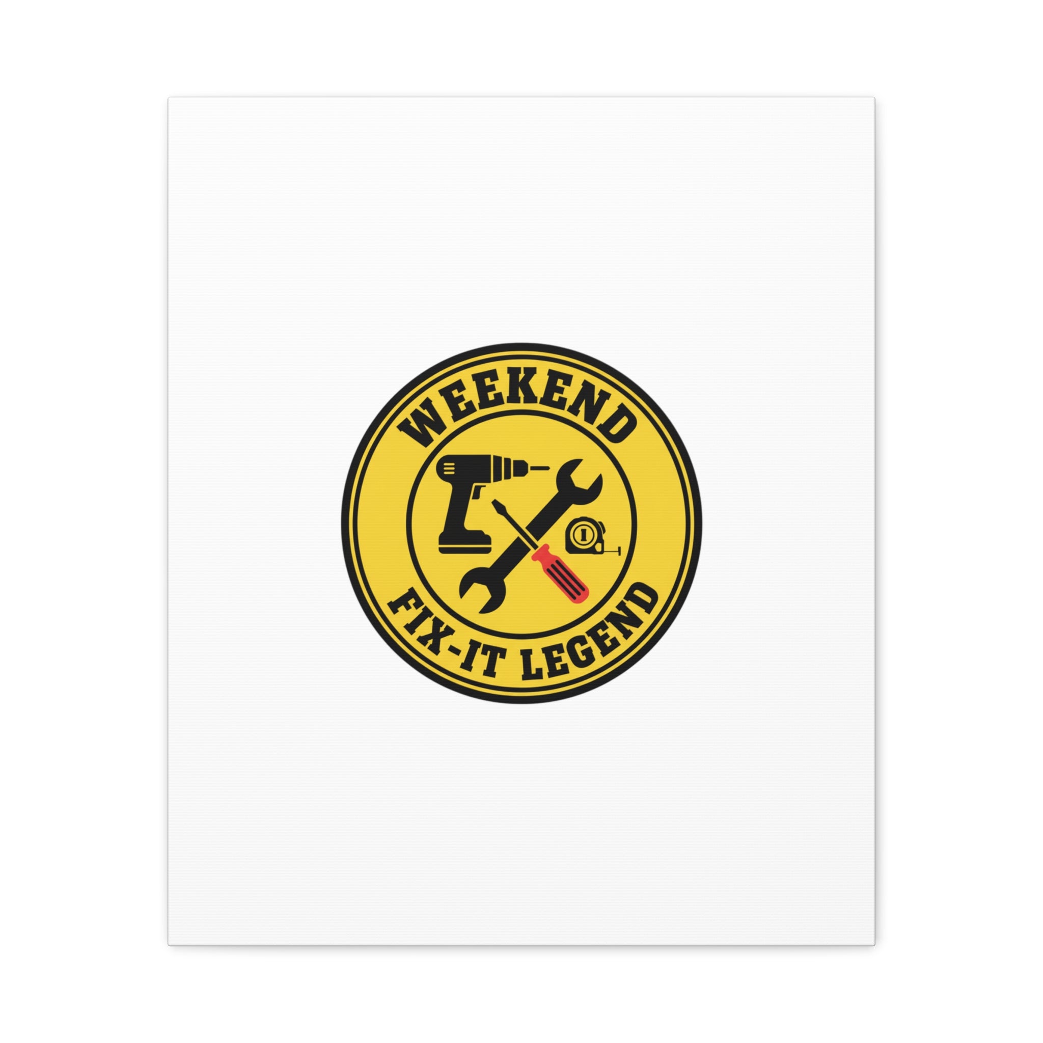 Weekend Fix-It Legend Canvas | DIY maker graphic, workshop tools