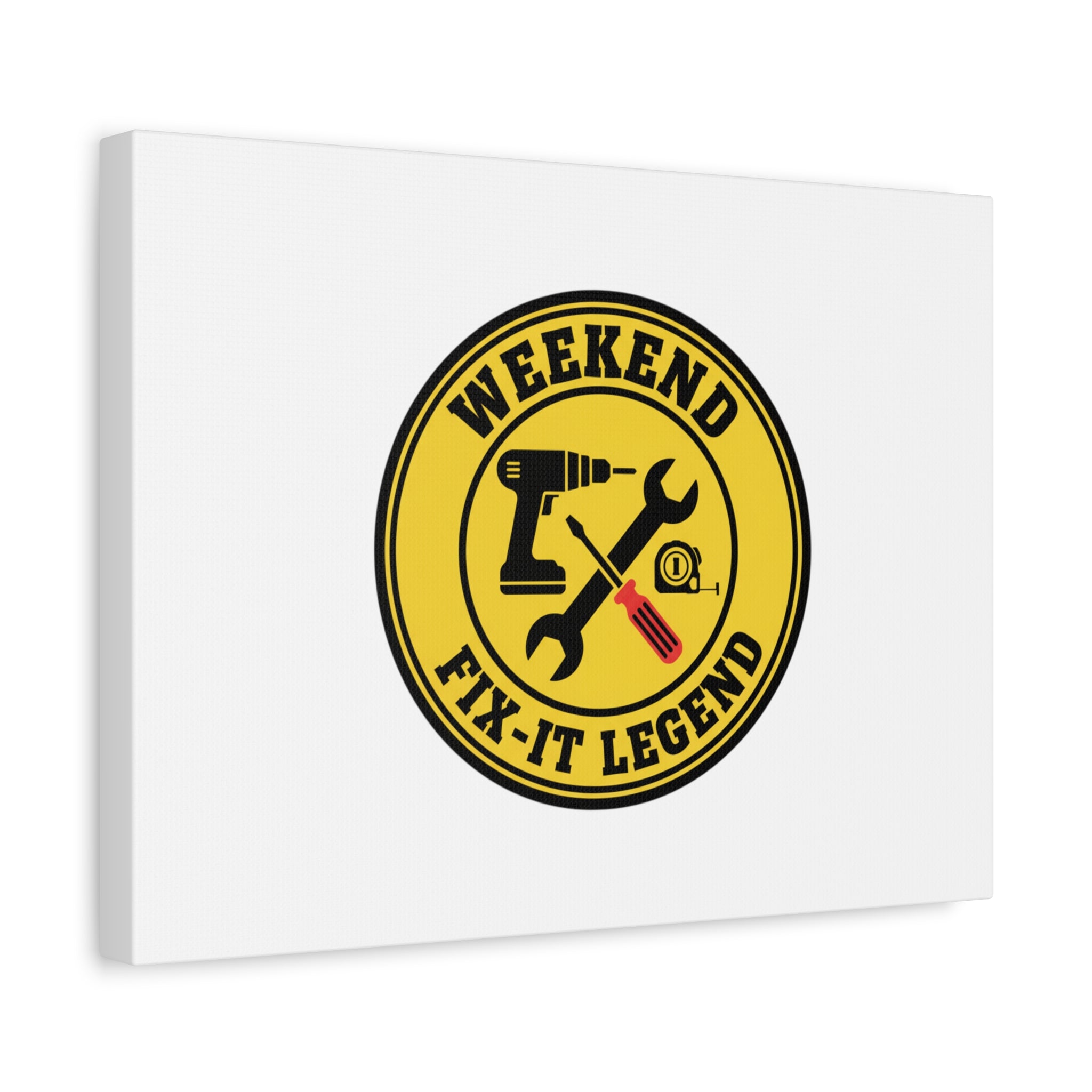 Weekend Fix-It Legend Canvas | DIY maker graphic, workshop tools