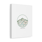 Topographic Contour Line Mountain Canvas, topographic map print | terrain poster