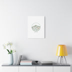 Topographic Contour Line Mountain Canvas, topographic map print | terrain poster
