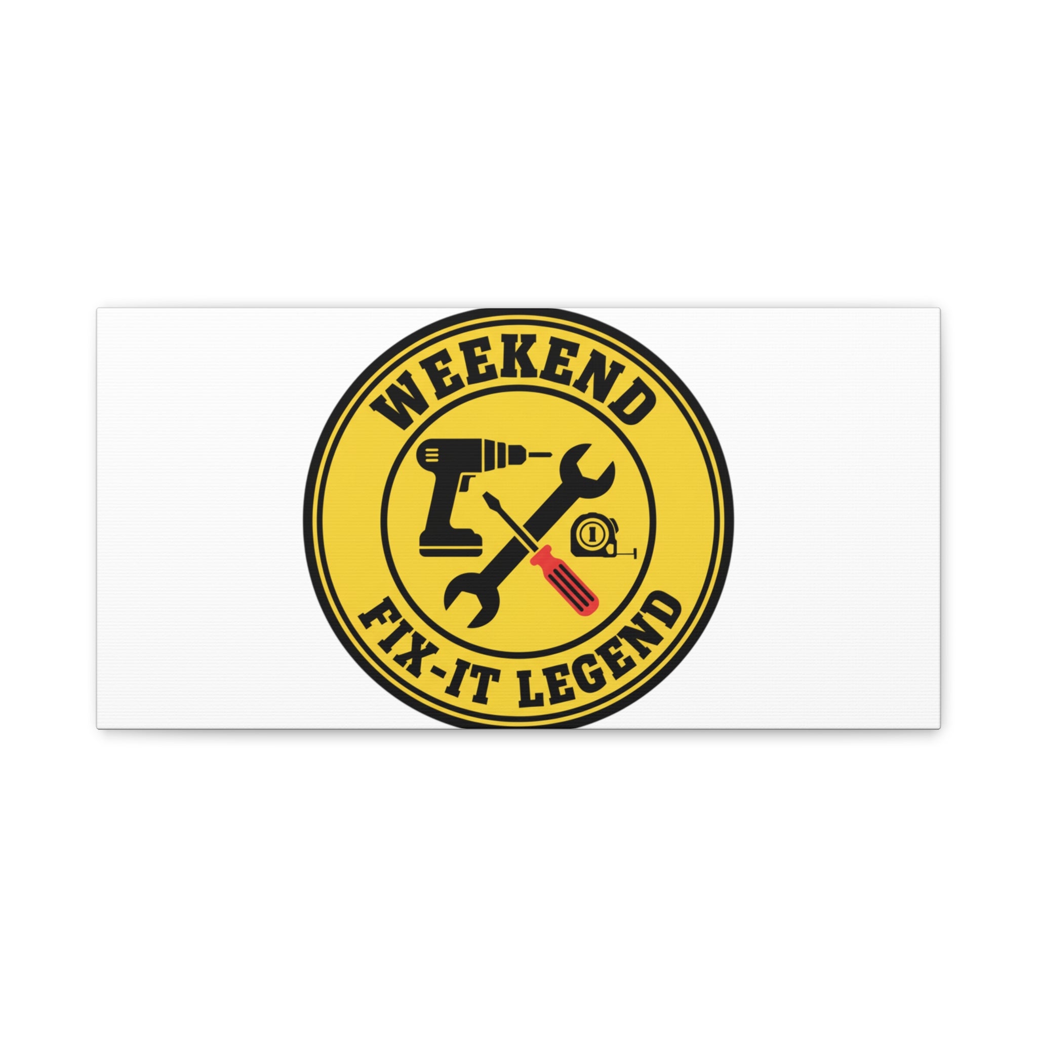 Weekend Fix-It Legend Canvas | DIY maker graphic, workshop tools