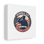 Memorial Day USA 250 Canvas, 1776–2026 Vintage Distressed Patriotic Print