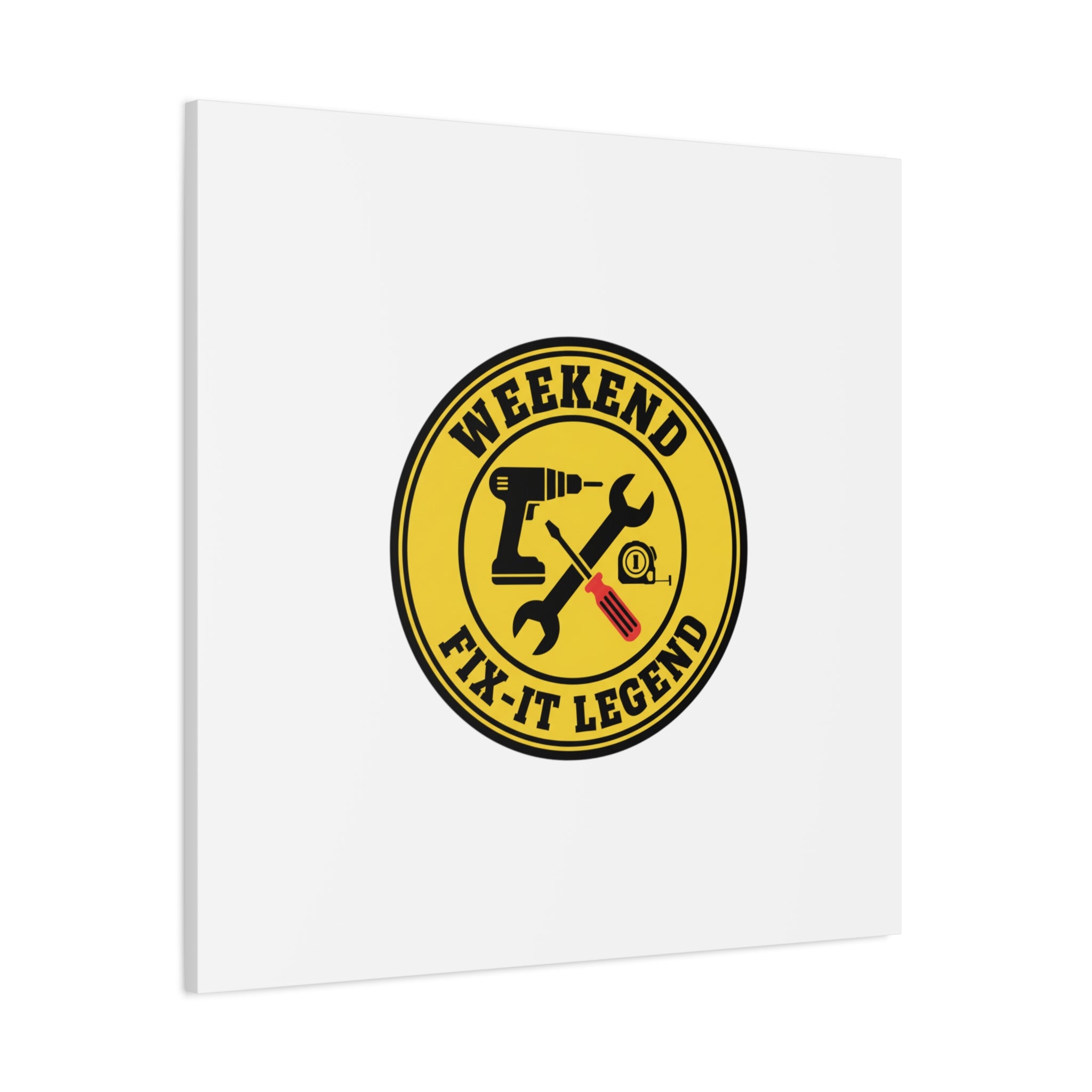 Weekend Fix-It Legend Canvas | DIY maker graphic, workshop tools