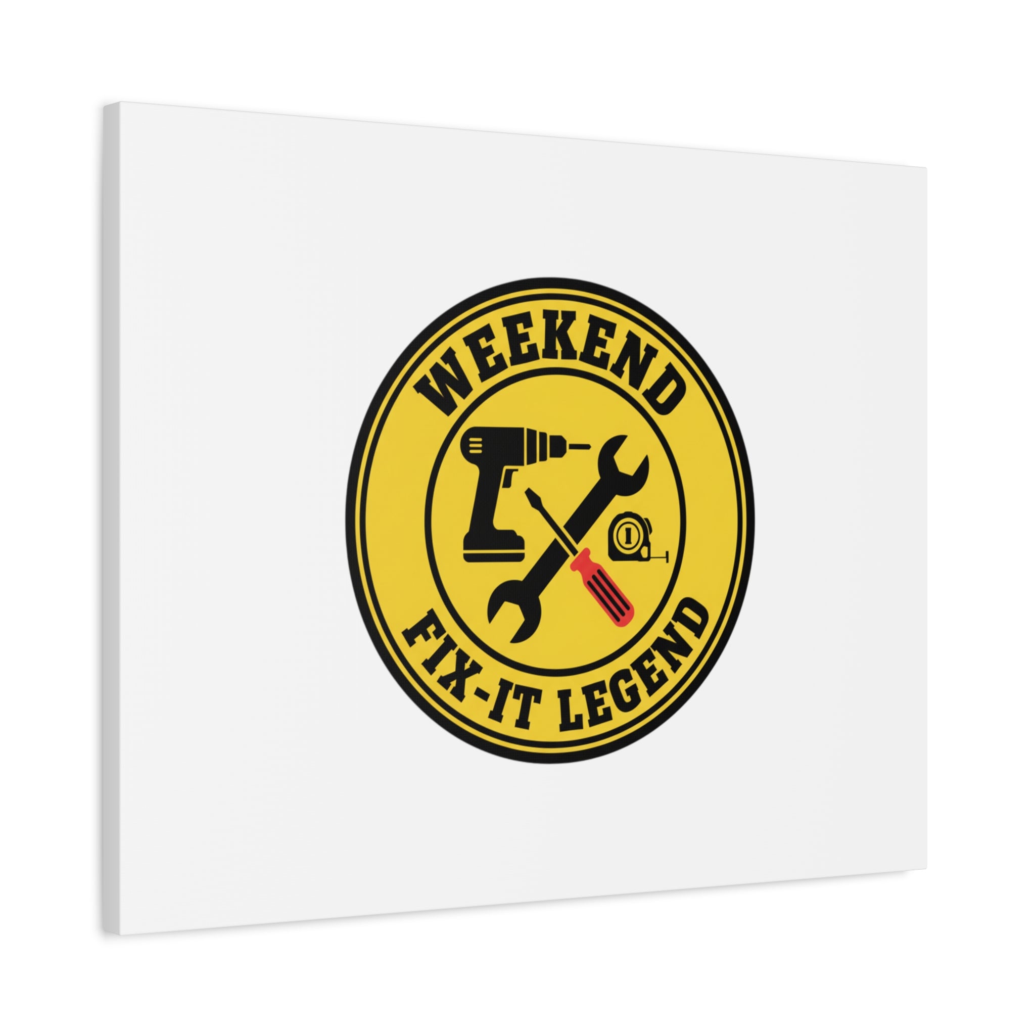 Weekend Fix-It Legend Canvas | DIY maker graphic, workshop tools