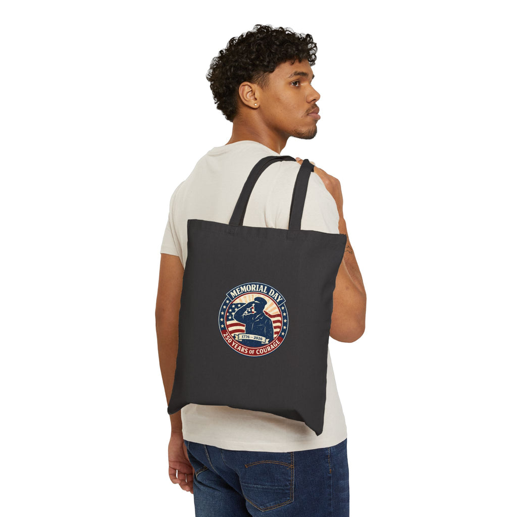 USA 250 Memorial Day Tote, 1776–2026 Vintage Distressed Americana