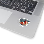 1776–2026 USA 250 Patriotic Shield Kiss-Cut Sticker | Vintage Distressed Americana