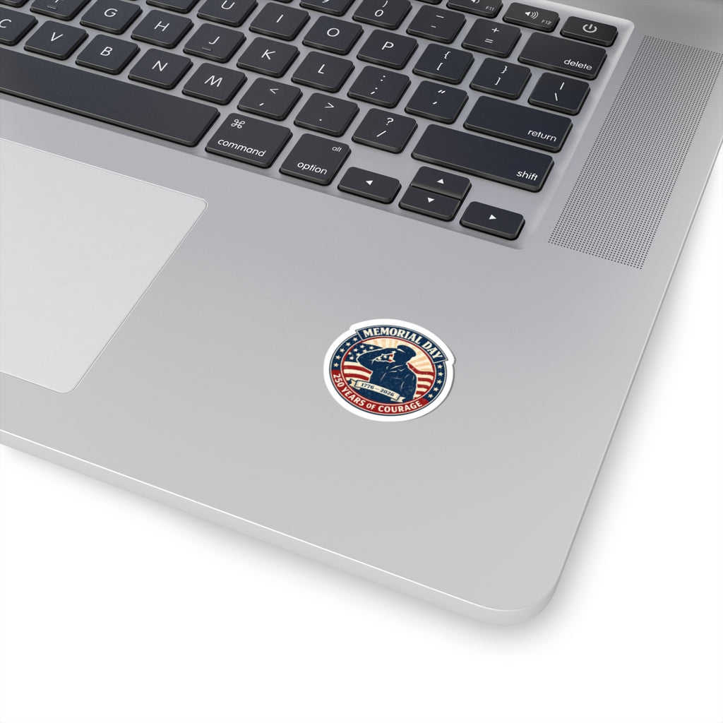 Memorial Day 1776–2026 USA 250 Vintage Distressed Kiss-Cut Stickers | Patriotic Americana