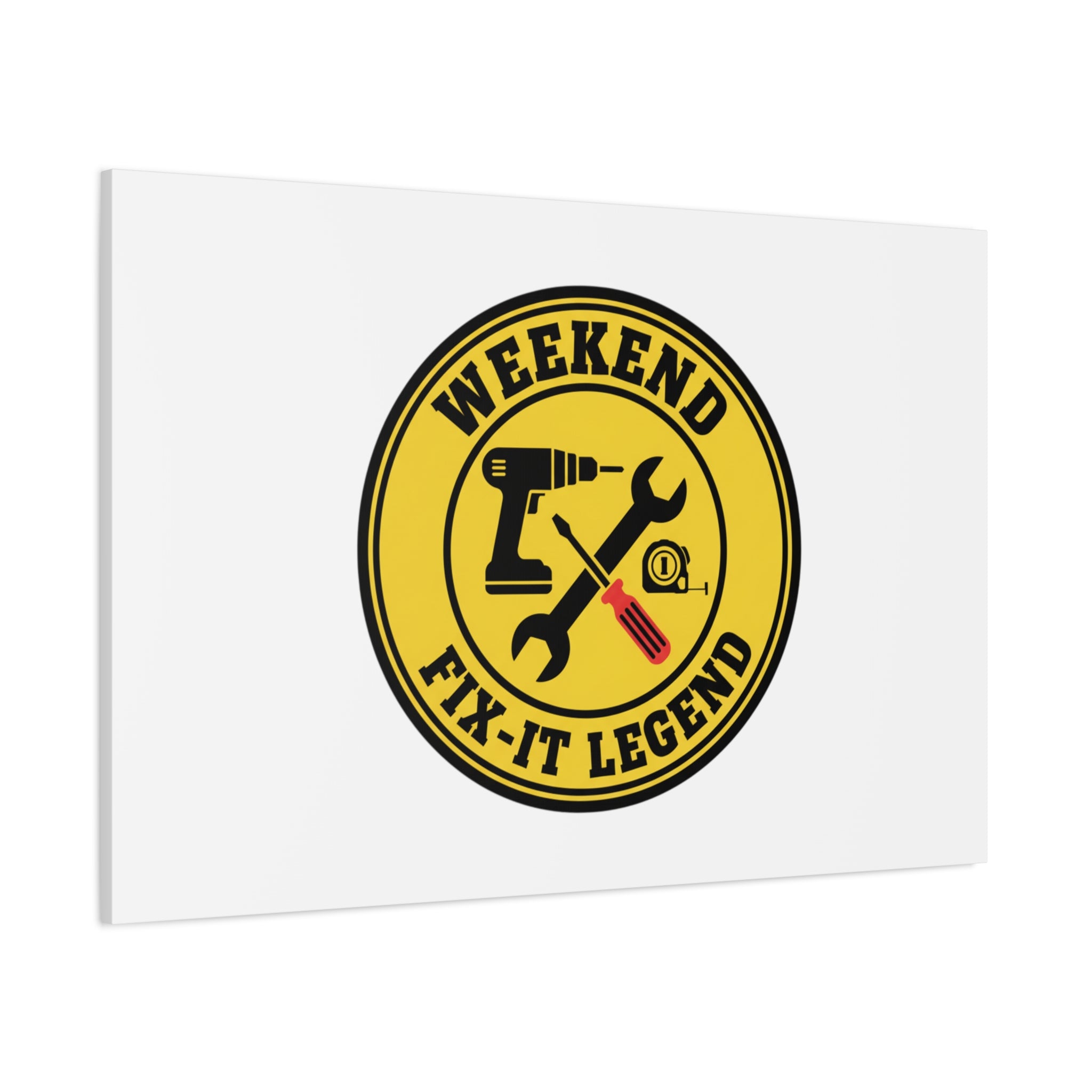Weekend Fix-It Legend Canvas | DIY maker graphic, workshop tools