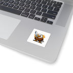 Eagle Warrior Sticker — Fierce Sword Mascot Kiss-Cut Sticker