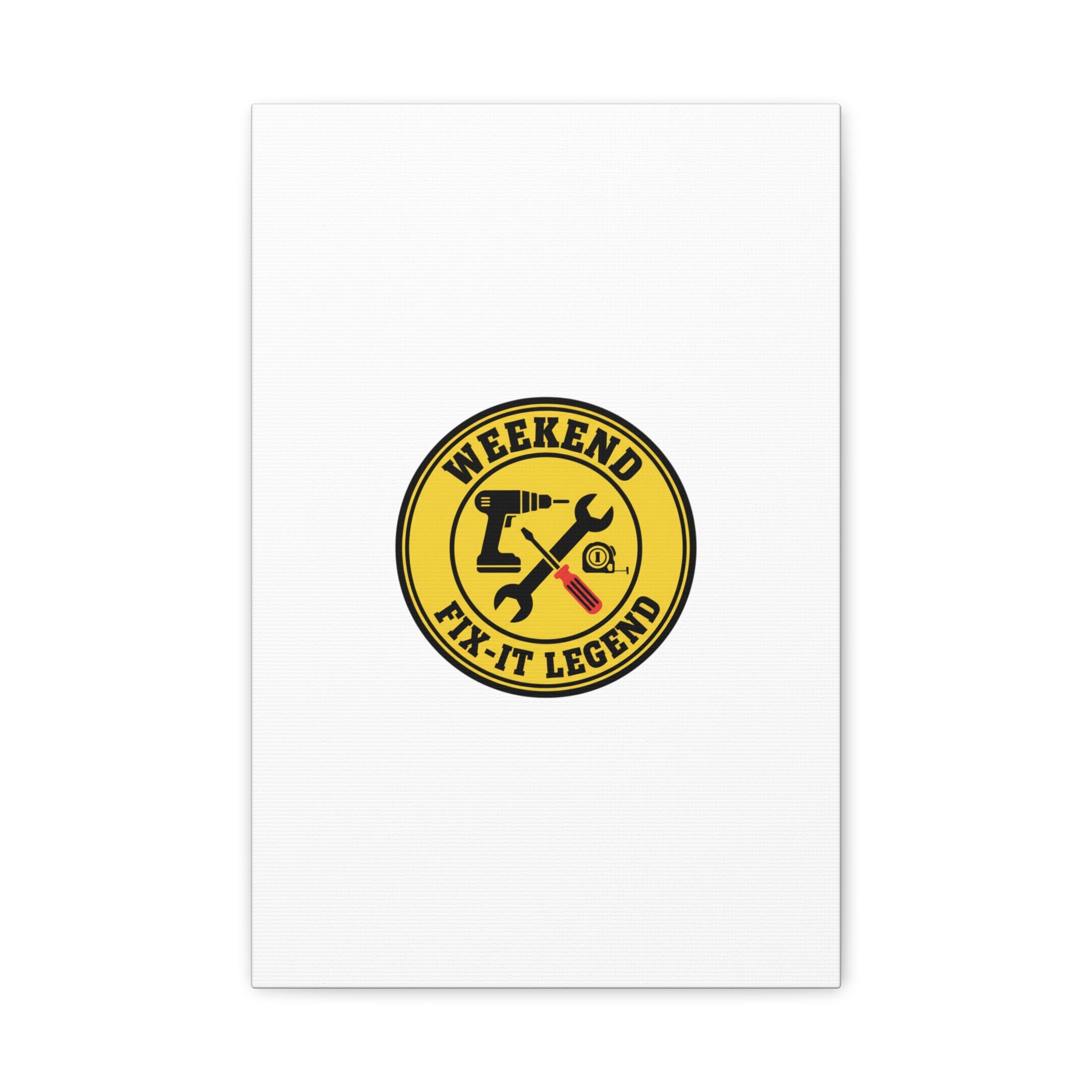Weekend Fix-It Legend Canvas | DIY maker graphic, workshop tools