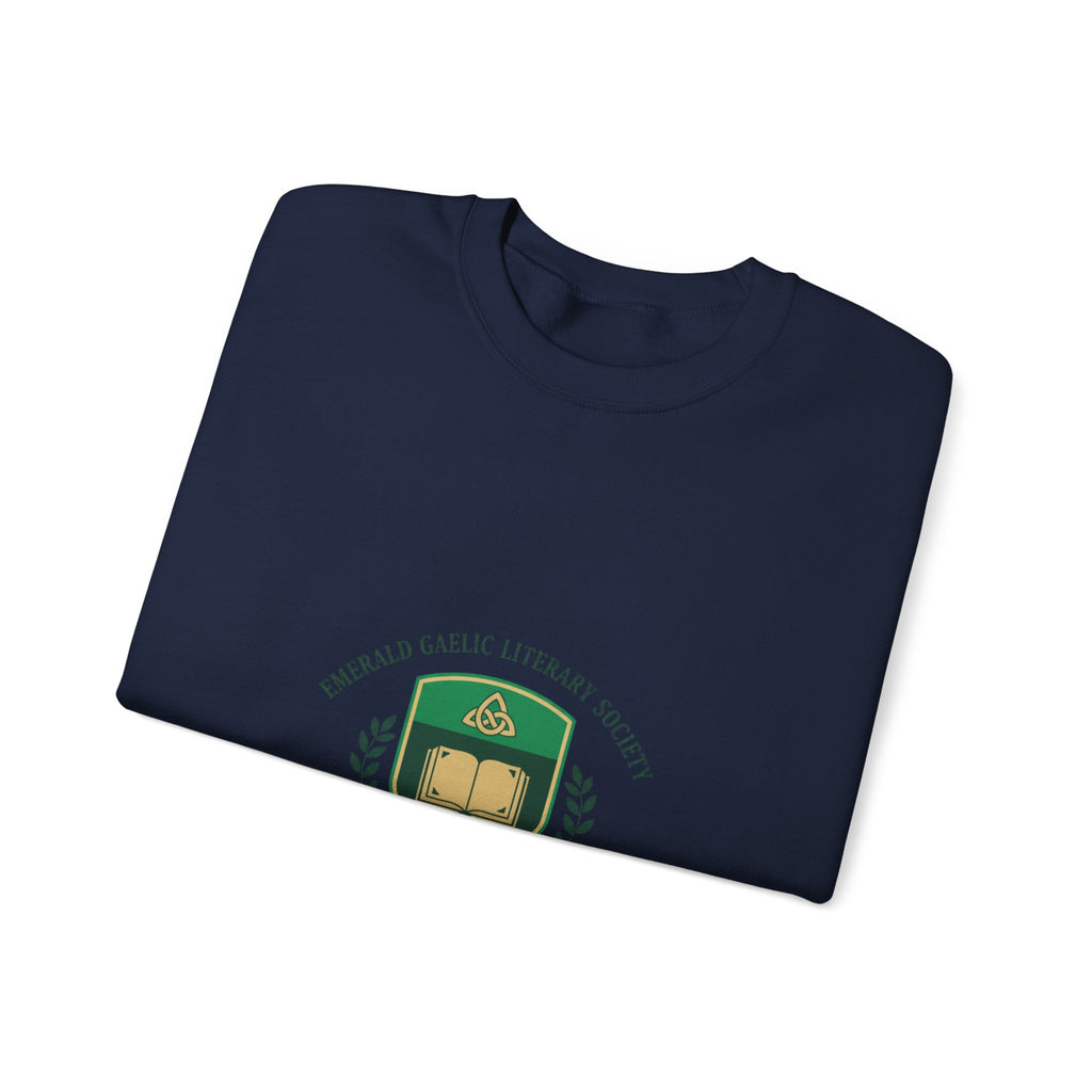 Celtic Crest Gaelic Library Sweatshirt | Irish Heritage Logo, Knotwork
