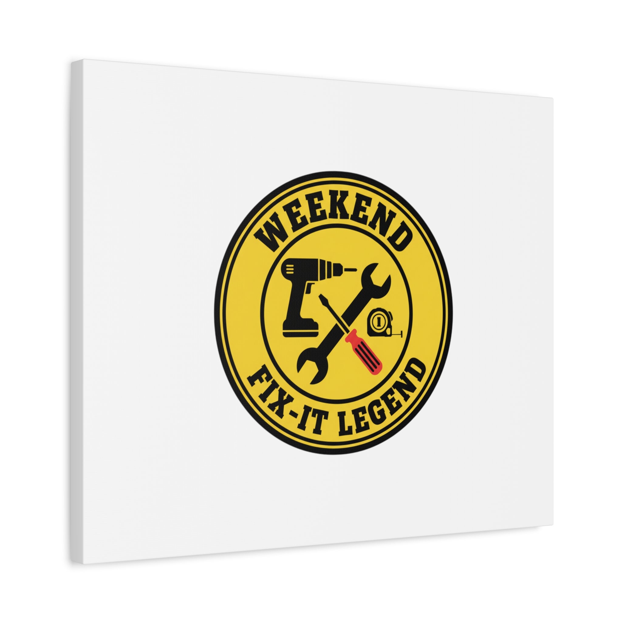 Weekend Fix-It Legend Canvas | DIY maker graphic, workshop tools