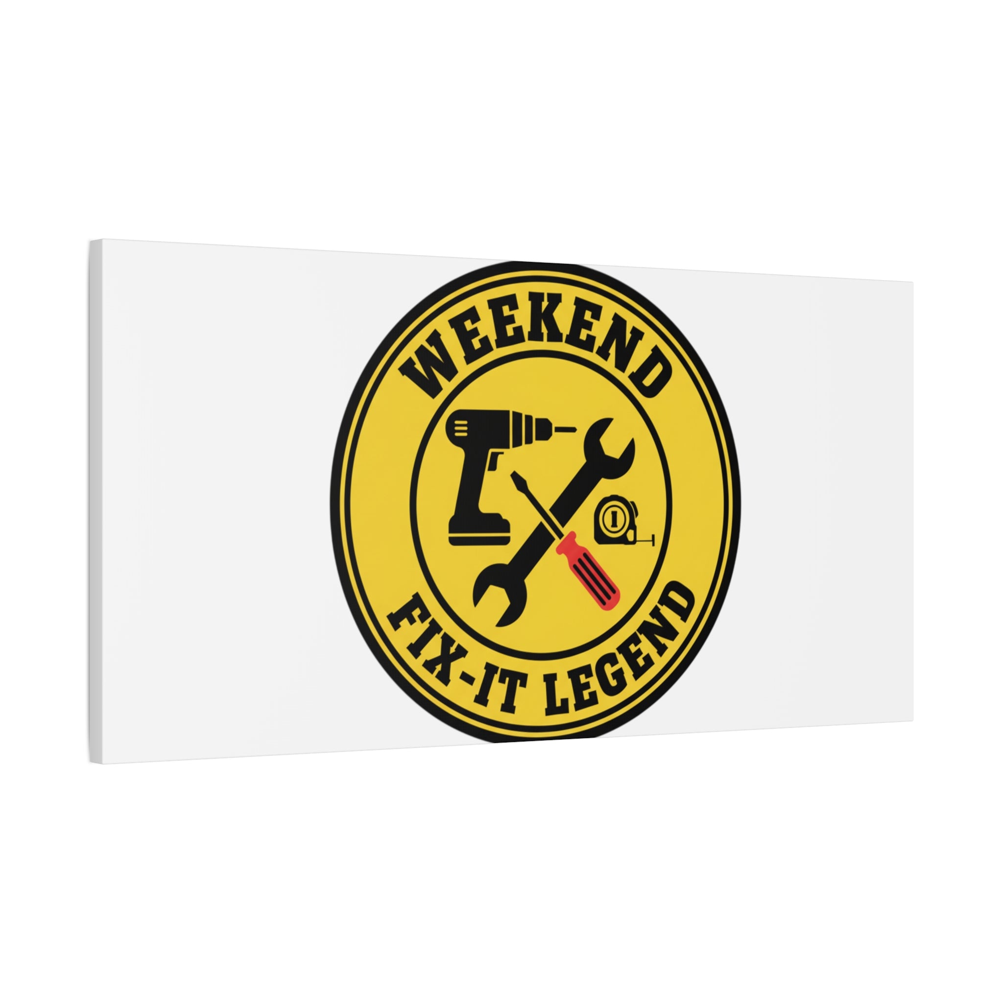 Weekend Fix-It Legend Canvas | DIY maker graphic, workshop tools