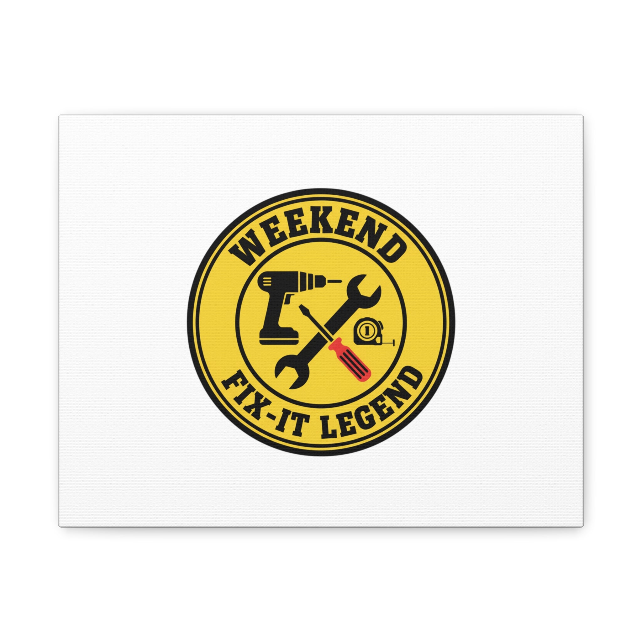 Weekend Fix-It Legend Canvas | DIY maker graphic, workshop tools