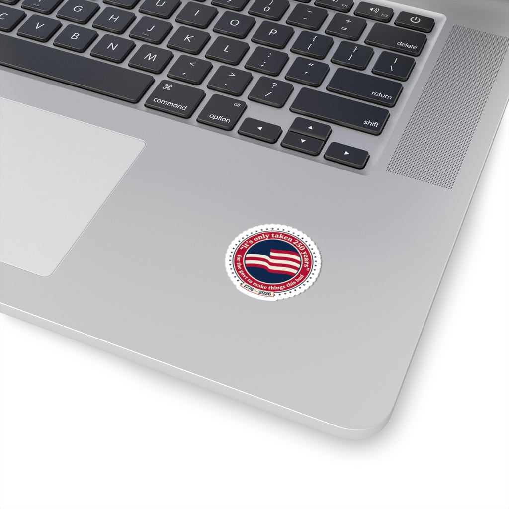 USA 250 Vintage Distressed Flag Sticker | 1776–2026 Memorial Day Americana