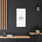 Topographic Contour Line Mountain Canvas, topographic map print | terrain poster