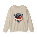 USA 250 Vintage Distressed Flag Crest Crewneck Sweatshirt | 1776–2026 Memorial Day