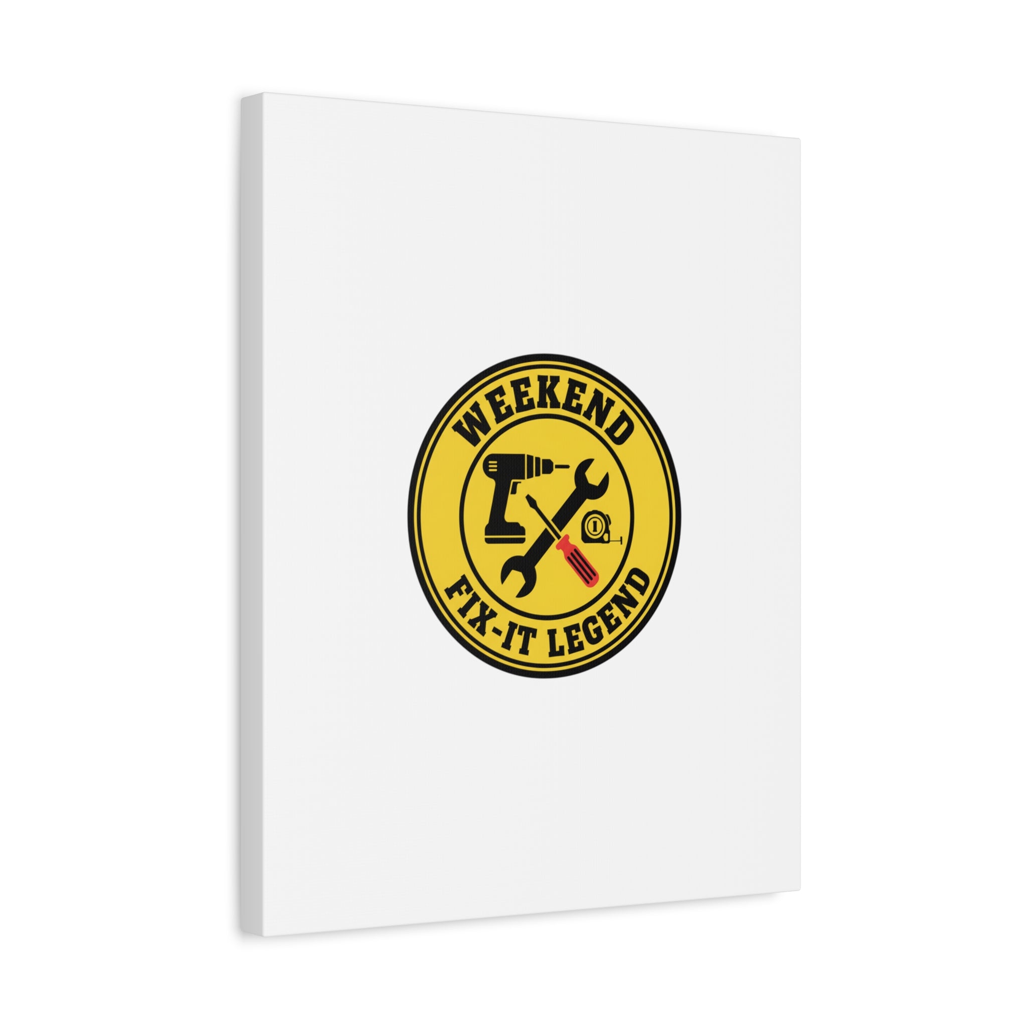 Weekend Fix-It Legend Canvas | DIY maker graphic, workshop tools